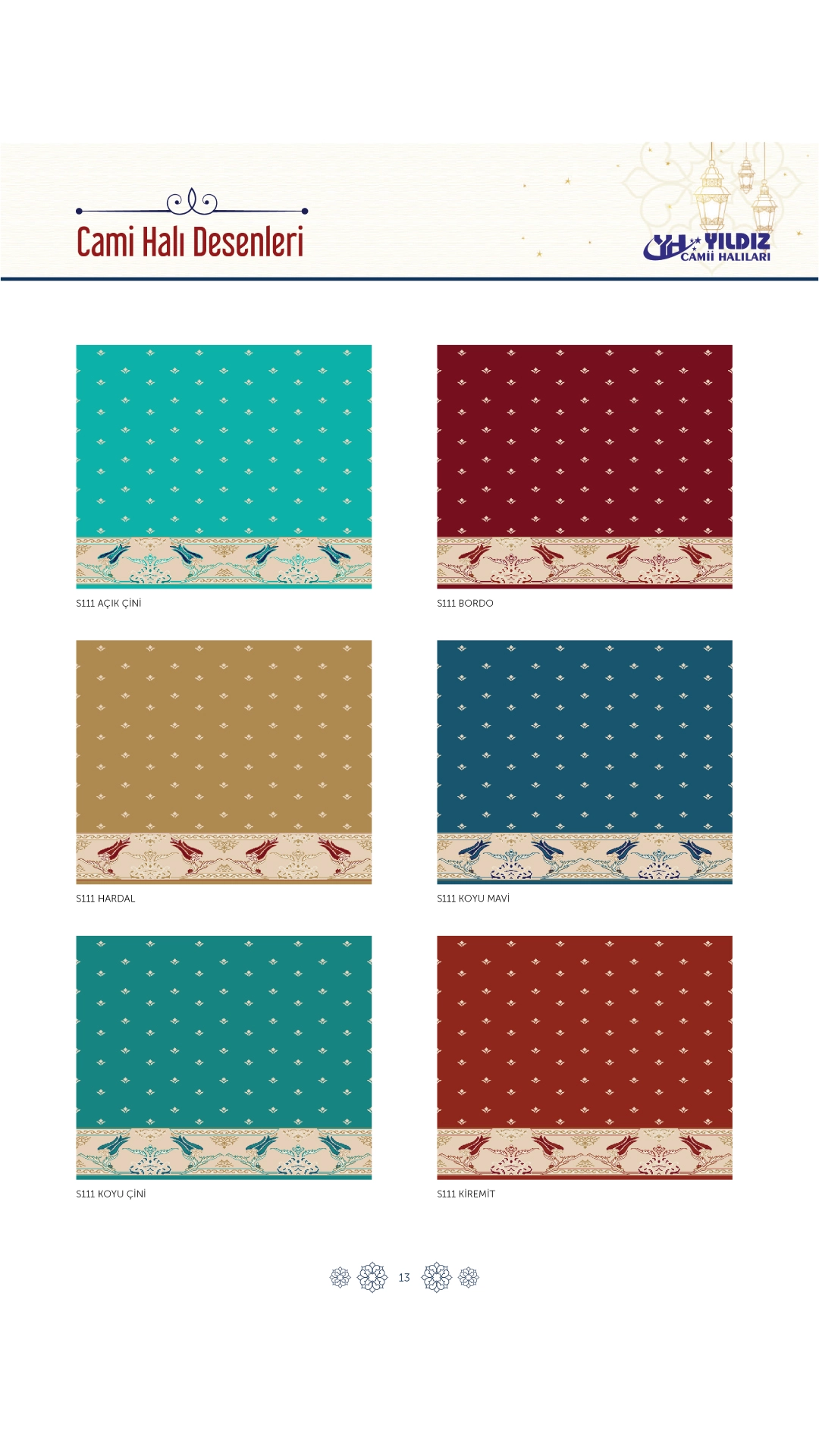 Yıldız Cami Halıları ve Donanımları