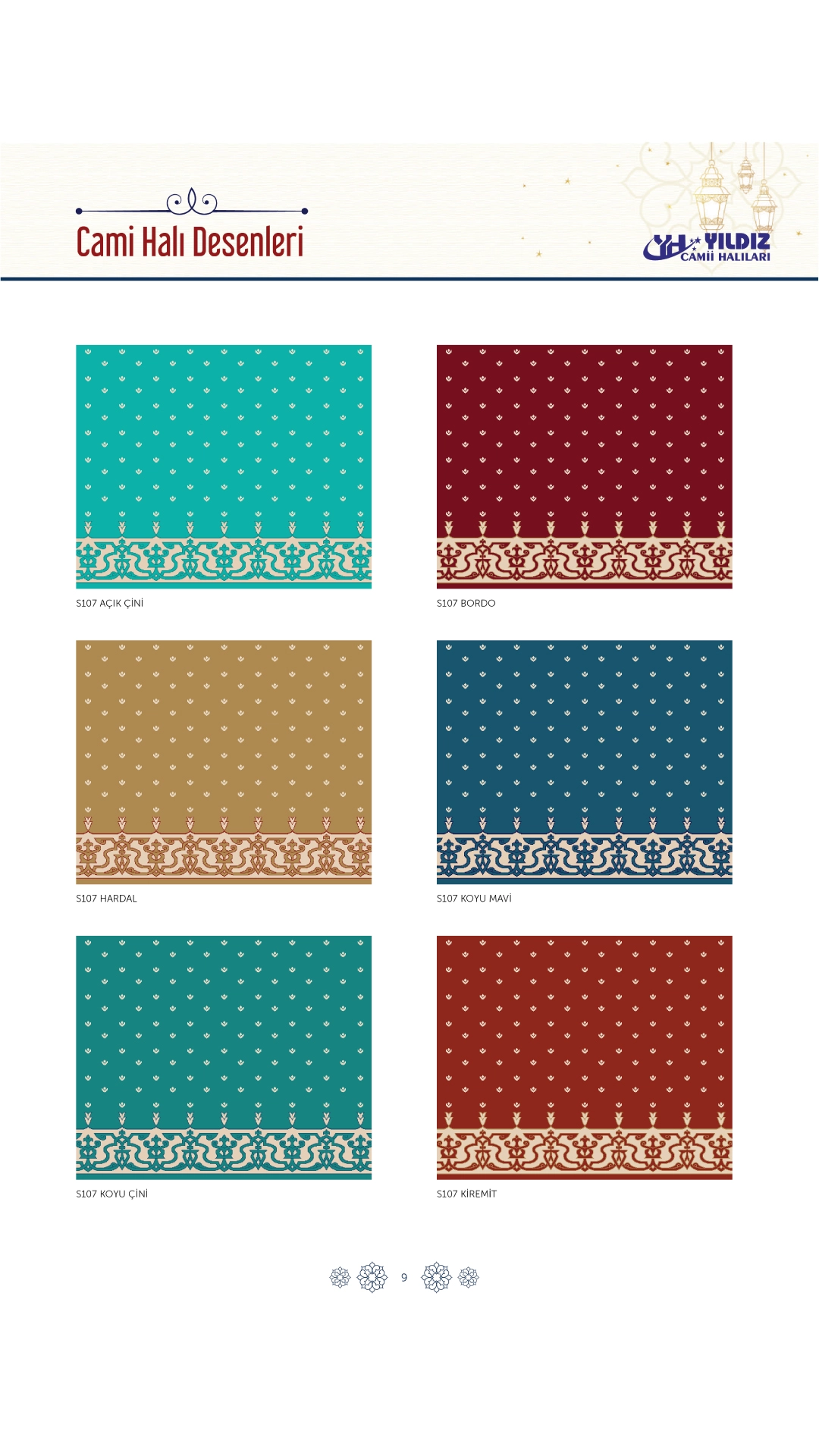 Yıldız Cami Halıları ve Donanımları