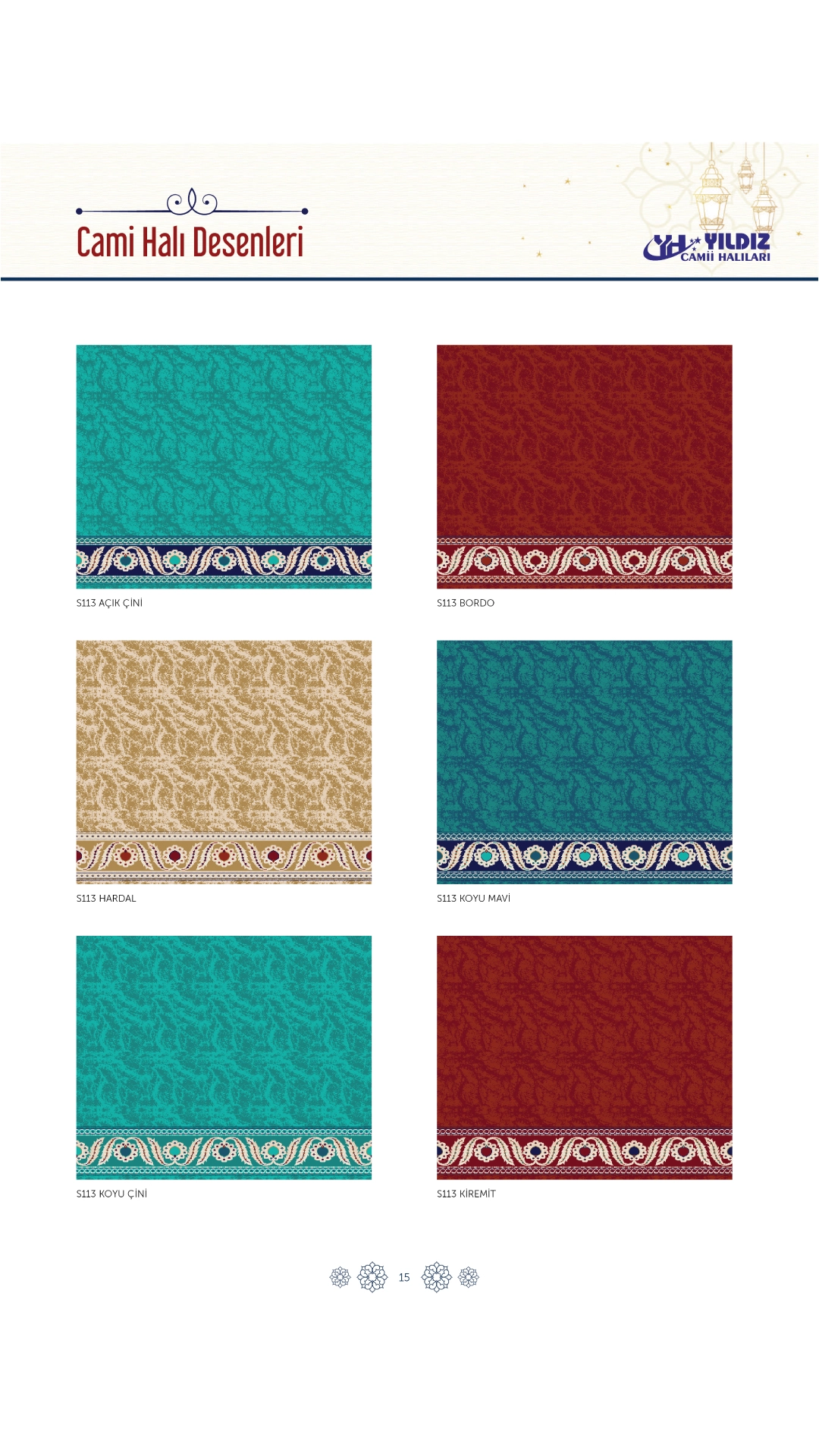 Yıldız Cami Halıları ve Donanımları