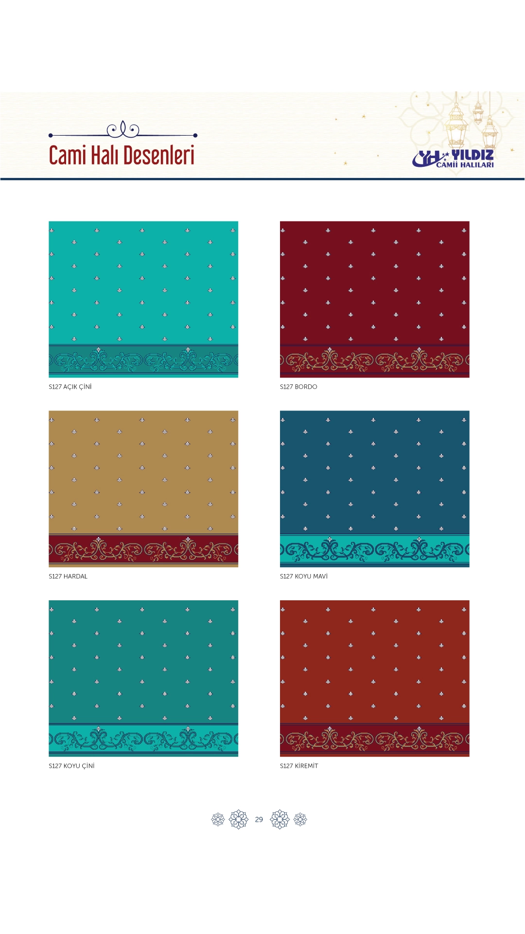 Yıldız Cami Halıları ve Donanımları