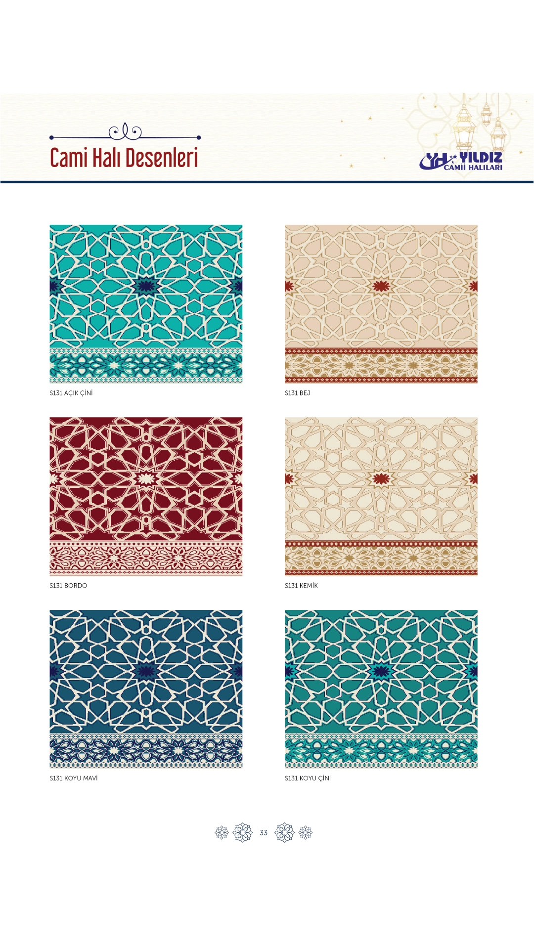 Yıldız Cami Halıları ve Donanımları