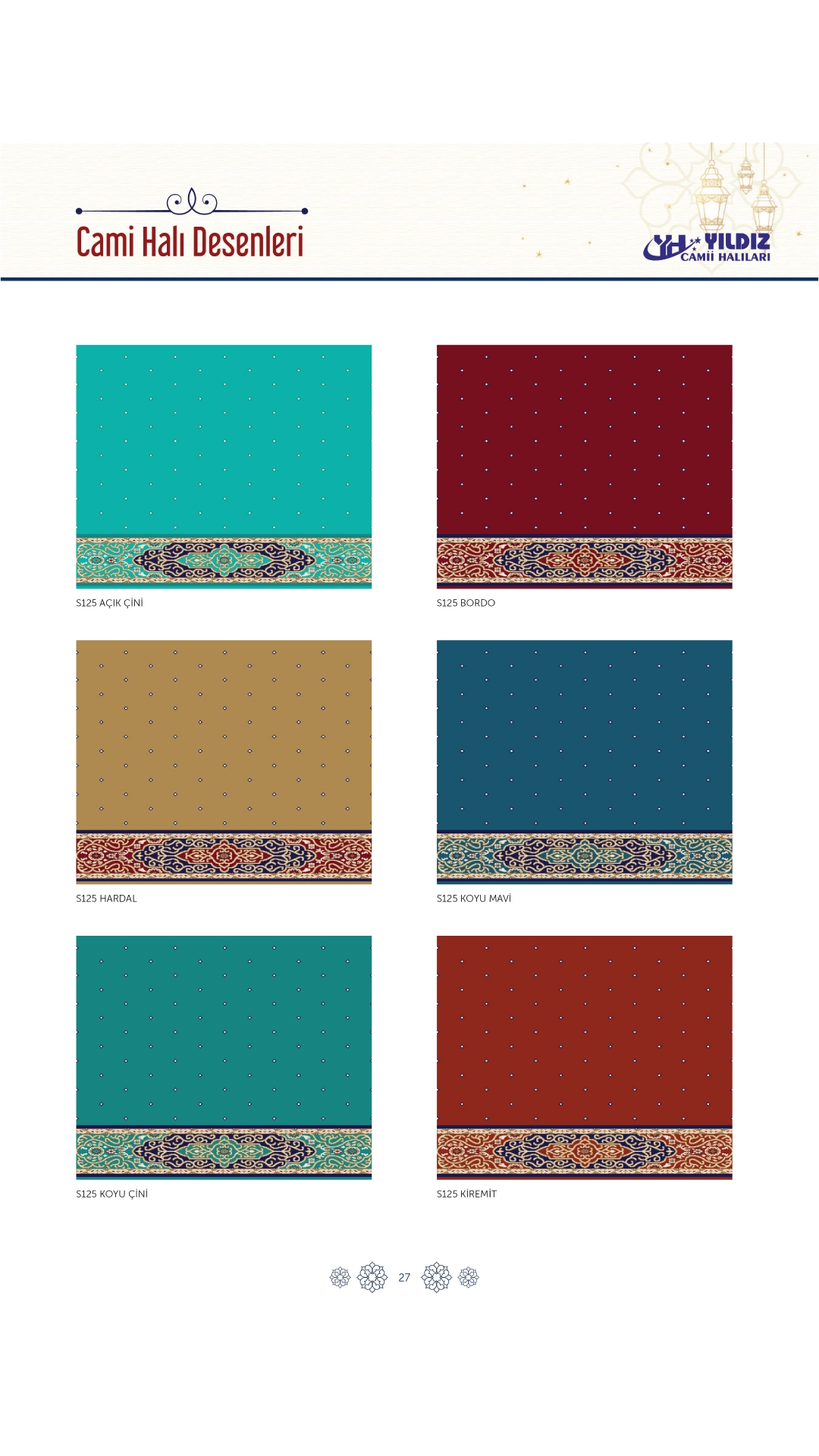 Yıldız Cami Halıları ve Donanımları